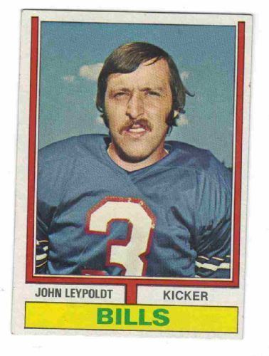 John Leypoldt BUFFALO BILLS John Leypoldt 288 TOPPS 1974 NFL American Football