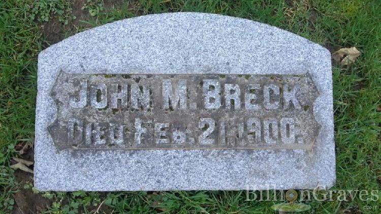 John M. Breck Grave Site of John M Breck 1900 BillionGraves