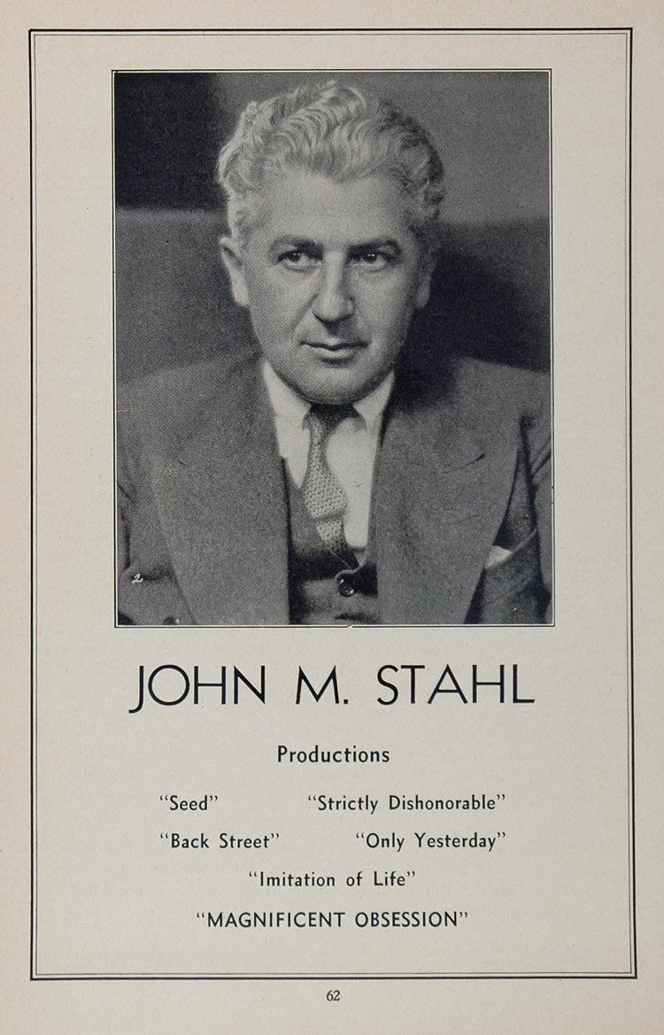 John M. Stahl 1936 John M Stahl Film Director Producer Portrait BW ORIGINAL
