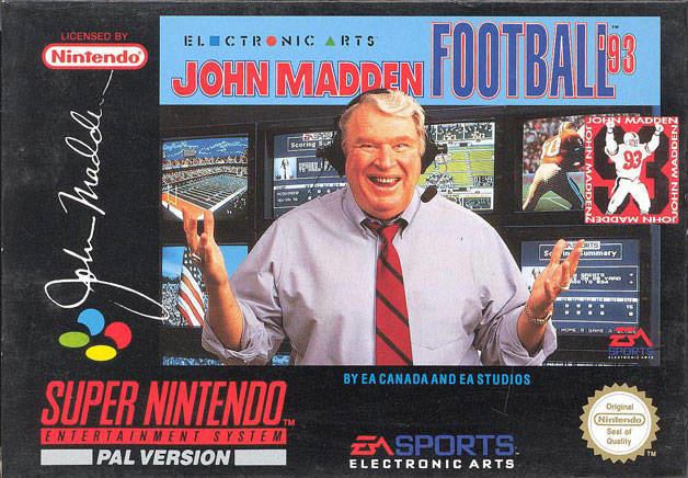 John Madden Football '93 John Madden Football 3993 Box Shot for Super Nintendo GameFAQs