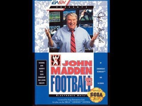 John Madden Football '93 John Madden Football 3993 Sega Genesis Game Play YouTube