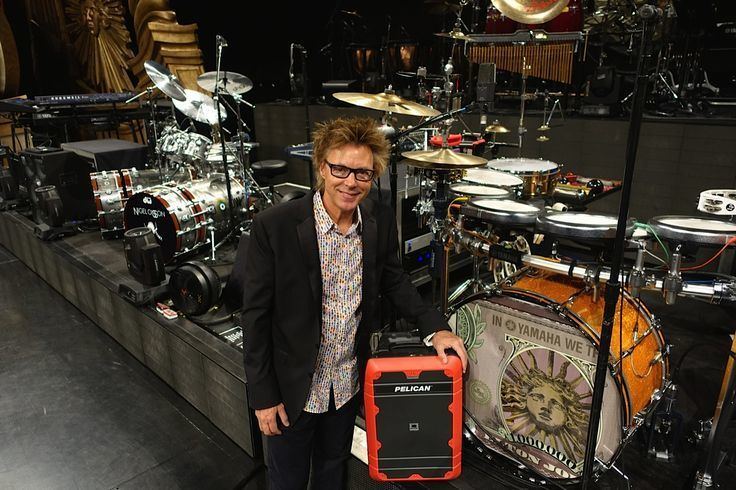 John Mahon (percussionist) John Mahon drummer for Elton John showing off his Pelican ProGear