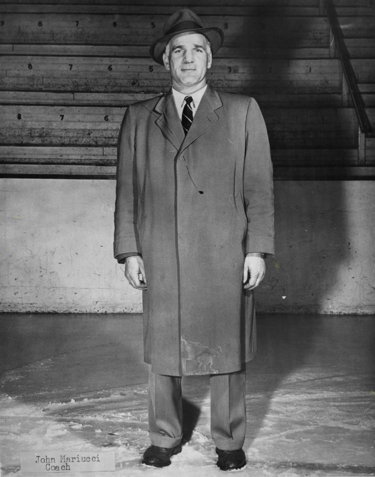 John Mariucci JohnMariucci1956USAHockeyCoachjpg