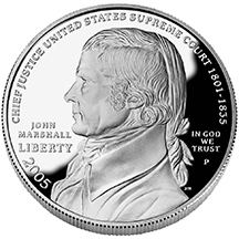 John Marshall commemorative dollar