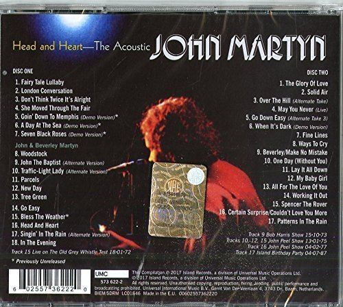 John Martyn (schoolmaster) John Martyn Head And Heart The Acoustic John Martyn 2 CD