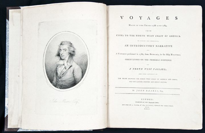 John Meares Voyages made in the years 1788 and 1789 from China to the north