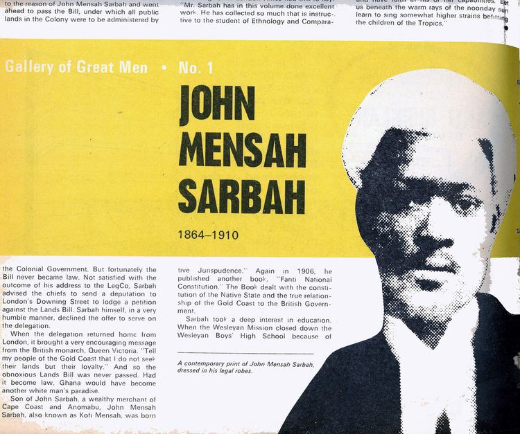 John Mensah Sarbah john mensah sarbah The great Ghanaian nationalist John Men Flickr