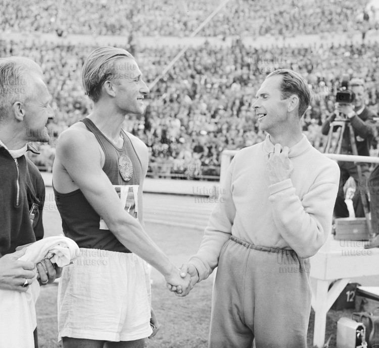 John Mikaelsson Bruno Junk and John Mikaelsson at the Summer Olympics in Helsinki