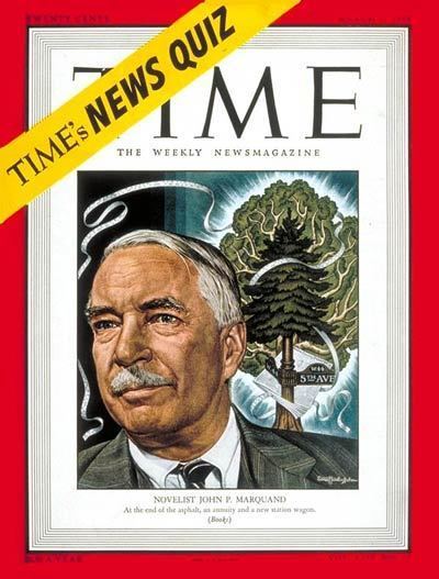 John P. Marquand TIME Magazine Cover John P Marquand Mar 7 1949