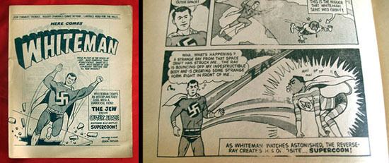 John Patler Here Comes Whiteman vintage comic book AMERICAN NAZI PARTY 1965