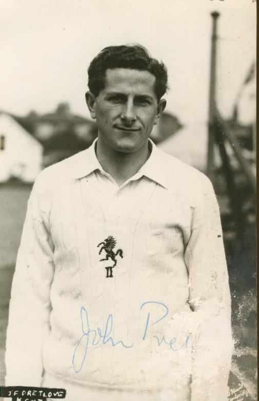John Pretlove JOHN PRETLOVE KENT SIGNED PHOTO Photographs of Cricketers