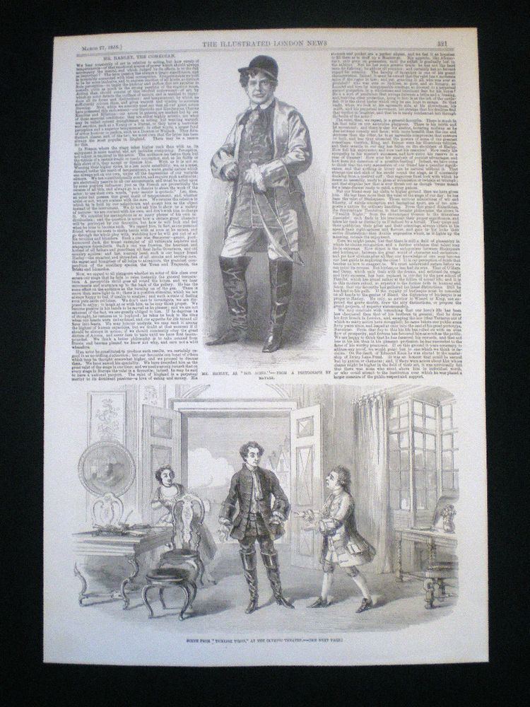 John Pritt Harley OLD ARTICLE JOHN PRITT HARLEY THEATRE ACTOR COMEDIAN 1858 eBay