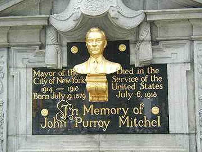 John Purroy Mitchel JOHN PURROY MITCHEL 5th Avenue and 91st Street