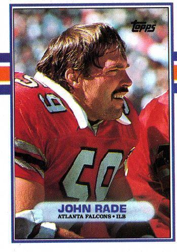 John Rade ATLANTA FALCONS John Rade 338 TOPPS 1989 NFL American Football