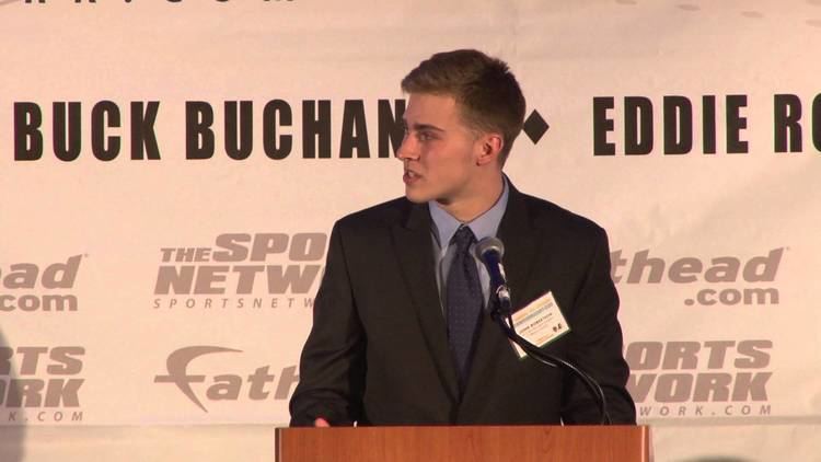 John Robertson (American football) John Robertson wins the Jerry Rice Award YouTube