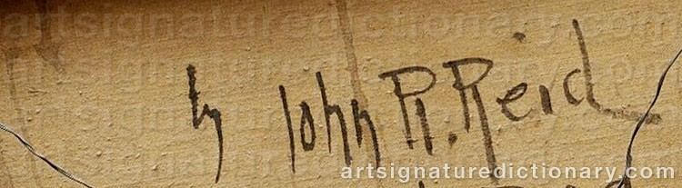 John Robertson Reid REID John Robertson Artists signatures and monograms