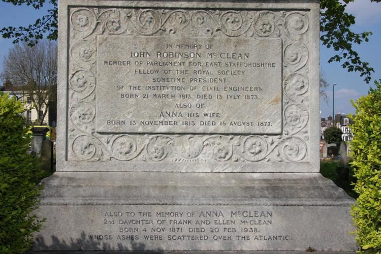 John Robinson McClean John Robinson McClean 1813 1873 Find A Grave Memorial