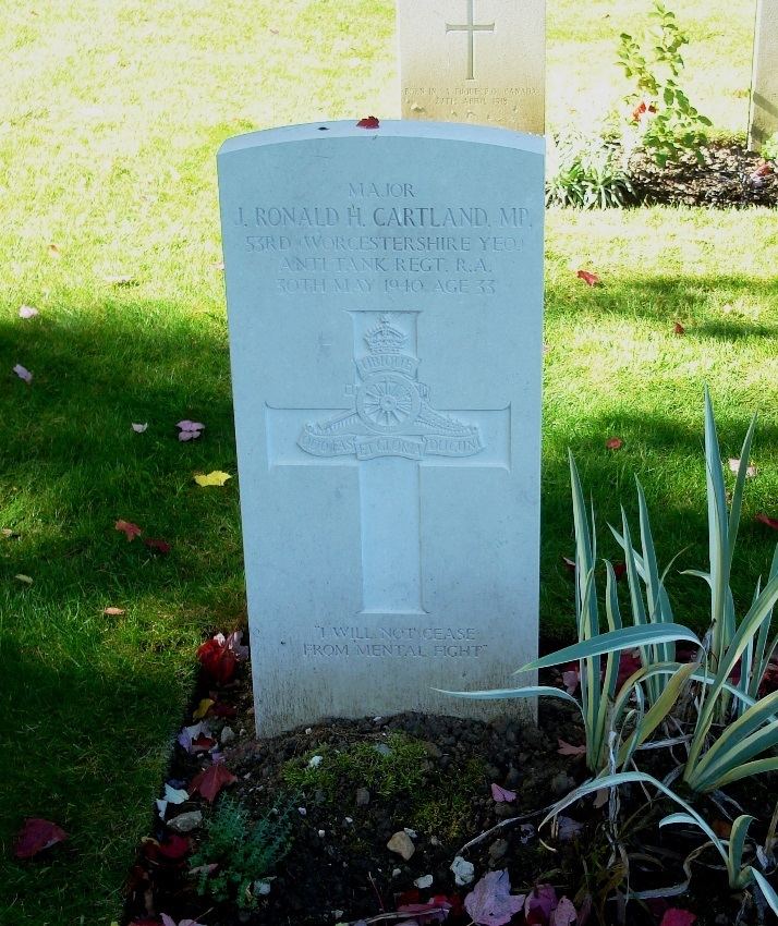John Ronald Hamilton MAJ John Ronald Hamilton Cartland 1907 1940 Find A Grave Memorial