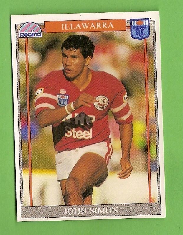 John Simon (rugby league) 1993 RUGBY LEAGUE CARD 126 JOHN SIMON ILLAWARRA STEELERS eBay