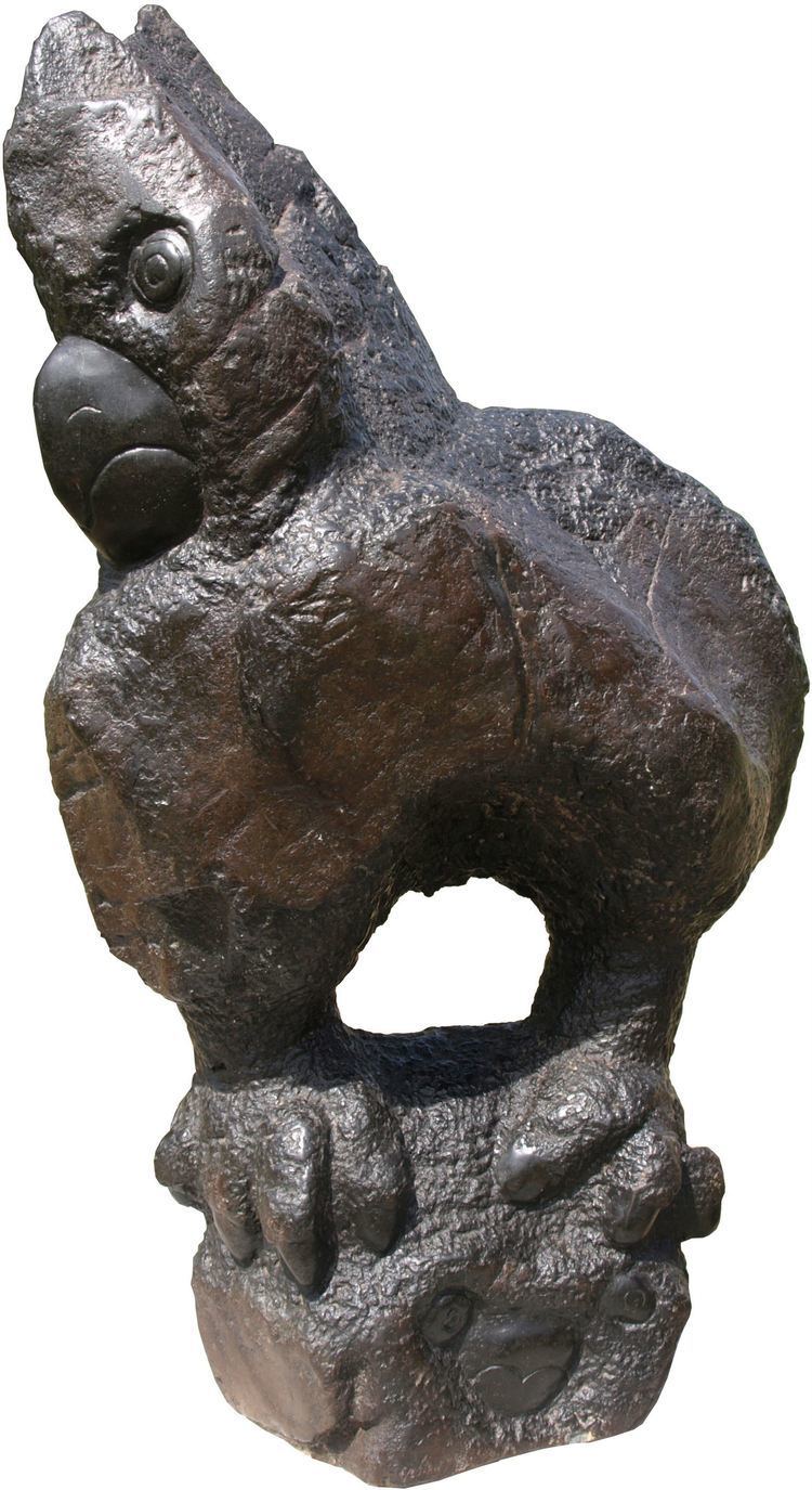 John Takawira Hunting Owl by John Takawira 19381989 zimbabwe shona sculpture