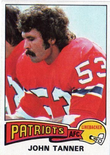 John Tanner (American football) NEW ENGLAND PATRIOTS John Tanner 294 Rookie Card TOPPS 1975 NFL