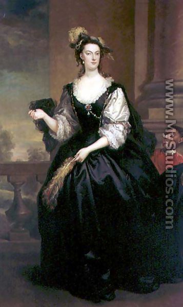John Vanderbank Portrait of Anne Howard Lady Yonge by John Vanderbank