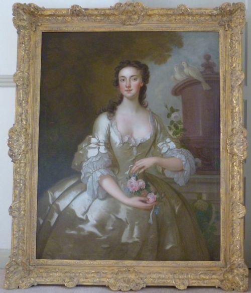 John Vanderbank Soldportrait Of A Lady Of The Orlebar Family C1735