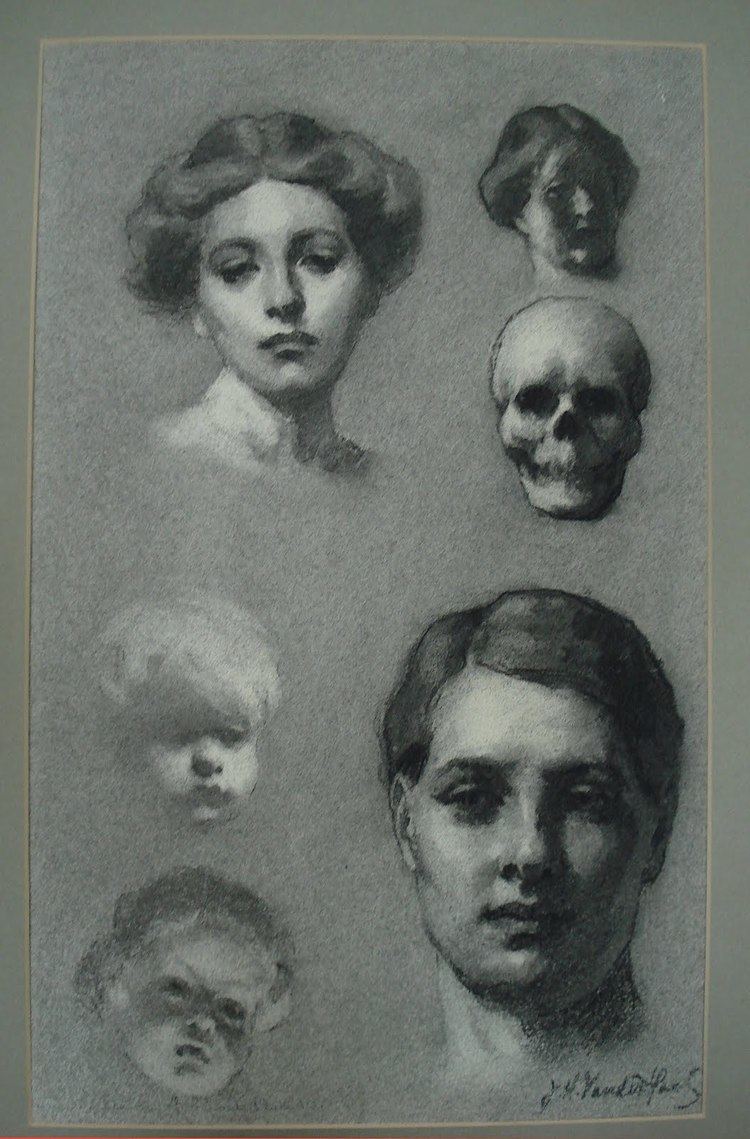 The painting that used on the cover of the book "The Human Figure" by John H. Vanderpoel