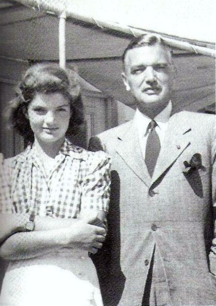 John Vernou Bouvier III Jackie thirteen years old in this picture and her father