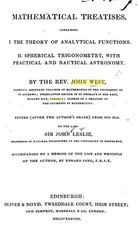 John West (mathematician)