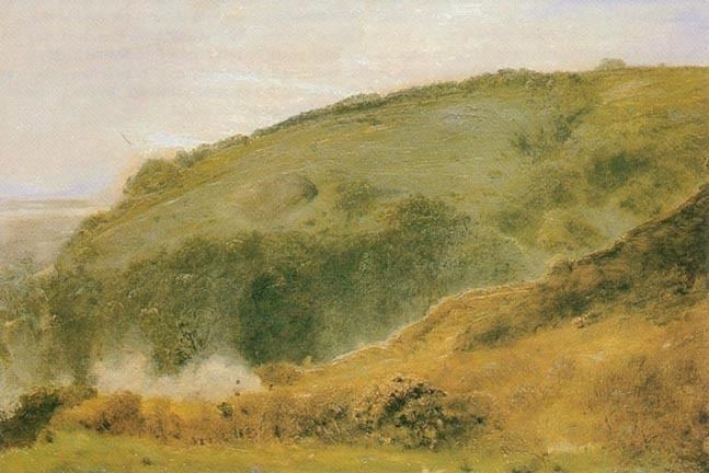 John William North The Quantock Hills Somerset by John William North ARA RWS 1842