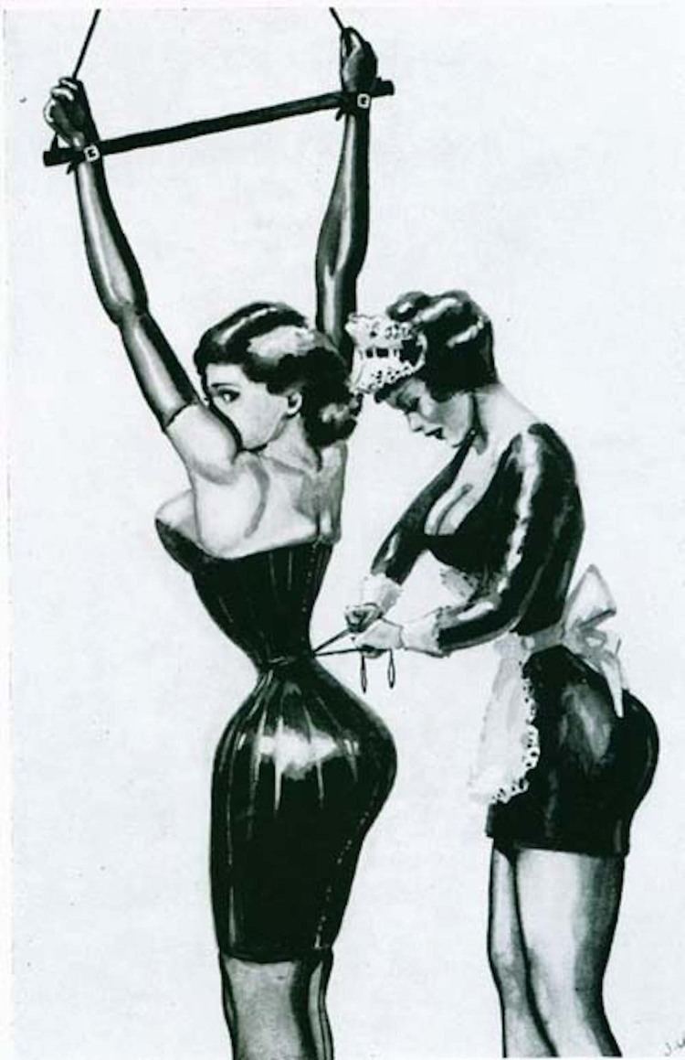 An illustration from John Willie's 'Bizarre' No. 11, 1952
