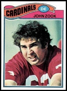 John Zook wwwfootballcardgallerycom1977Topps282JohnZo