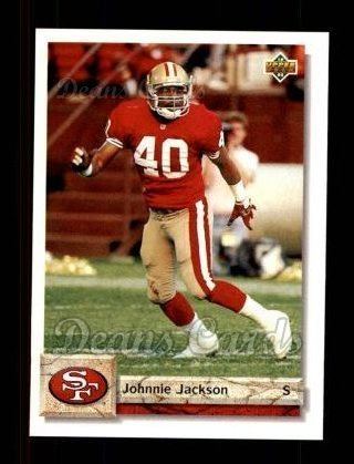 Johnnie Jackson (American football) Amazoncom 1992 Upper Deck 450 Johnnie Jackson San Francisco