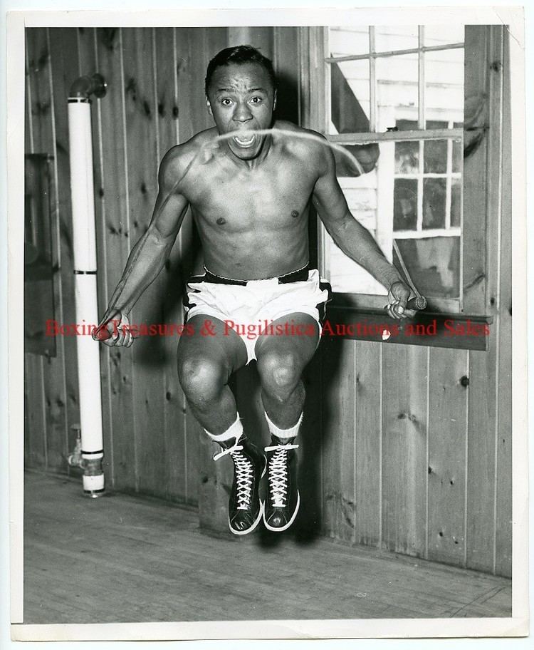 Johnny Bratton c 1951 Boxing JOHNNY BRATTON Vintage Photograph WELTERWEIGHT CHAMPION