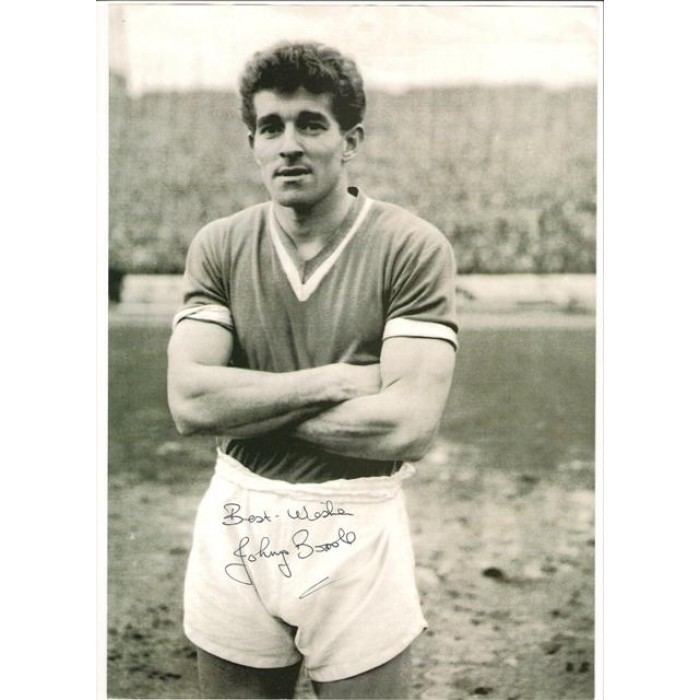 Johnny Brooks Signed picture of Johnny Brooks the Chelsea footballer