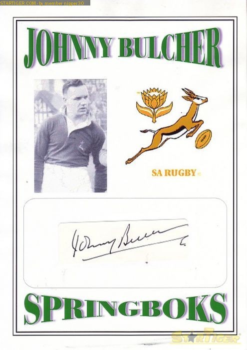 Johnny Buchler Johnny Buchler autograph collection entry at StarTiger