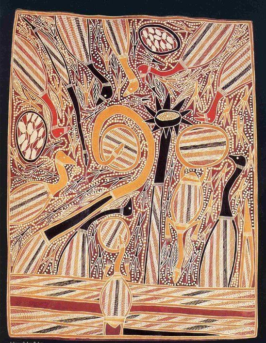 Johnny Bulunbulun Bulunbulun Bark Painting Aboriginal Bark PaintingscomAboriginal