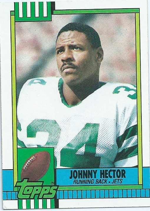 Johnny Hector NEW YORK JETS Johnny Hector 454 TOPPS 1990 NFL American Football