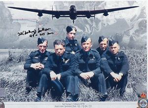 Johnny Johnson (RAF officer) GEORGE amp039Johnnyamp039 JOHNSON DAMBUSTER Signed 12x8 Photo WW2