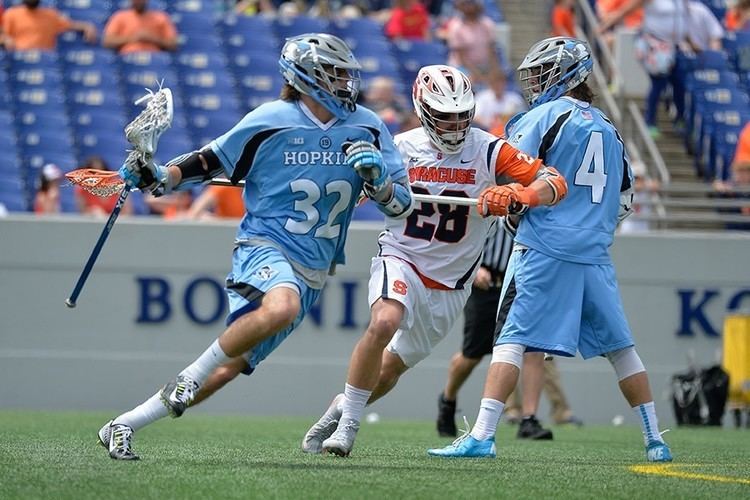 Johns Hopkins Blue Jays men's lacrosse Men39s lacrosse Johns Hopkins withstands Syracuse rally to punch