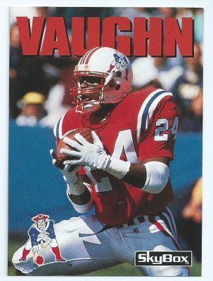 Jon Vaughn NEW ENGLAND PATRIOTS Jon Vaughn 29 SKYBOX Impact 1992 NFL American