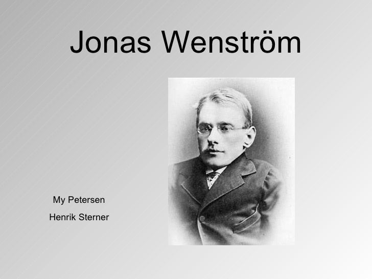 Jonas Wenström Jonas wenstrm