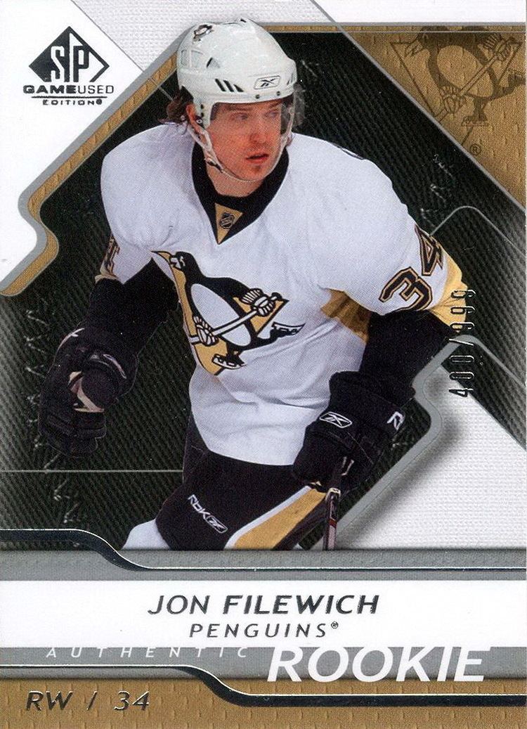 Jonathan Filewich Collection of hockey cards Choose by type cards Rookie