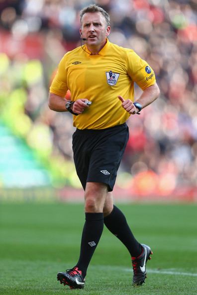 Jonathan Moss (referee) Jon Moss Pictures Stoke City v Swansea City Premier