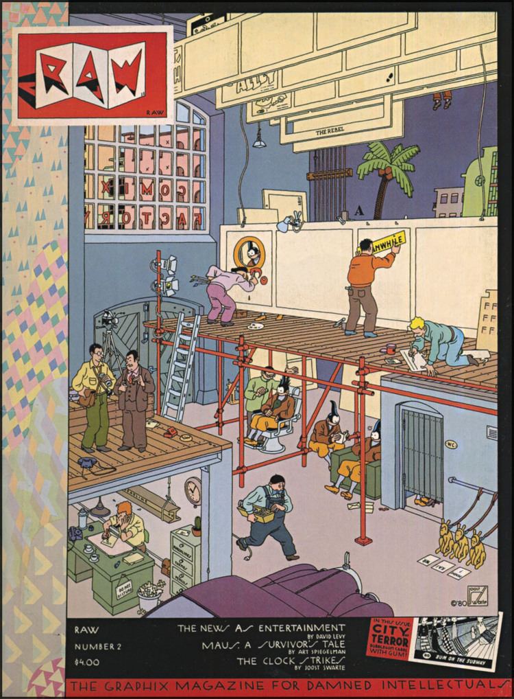 Joost Swarte The Bristol Board Classic comix factory cover to Raw
