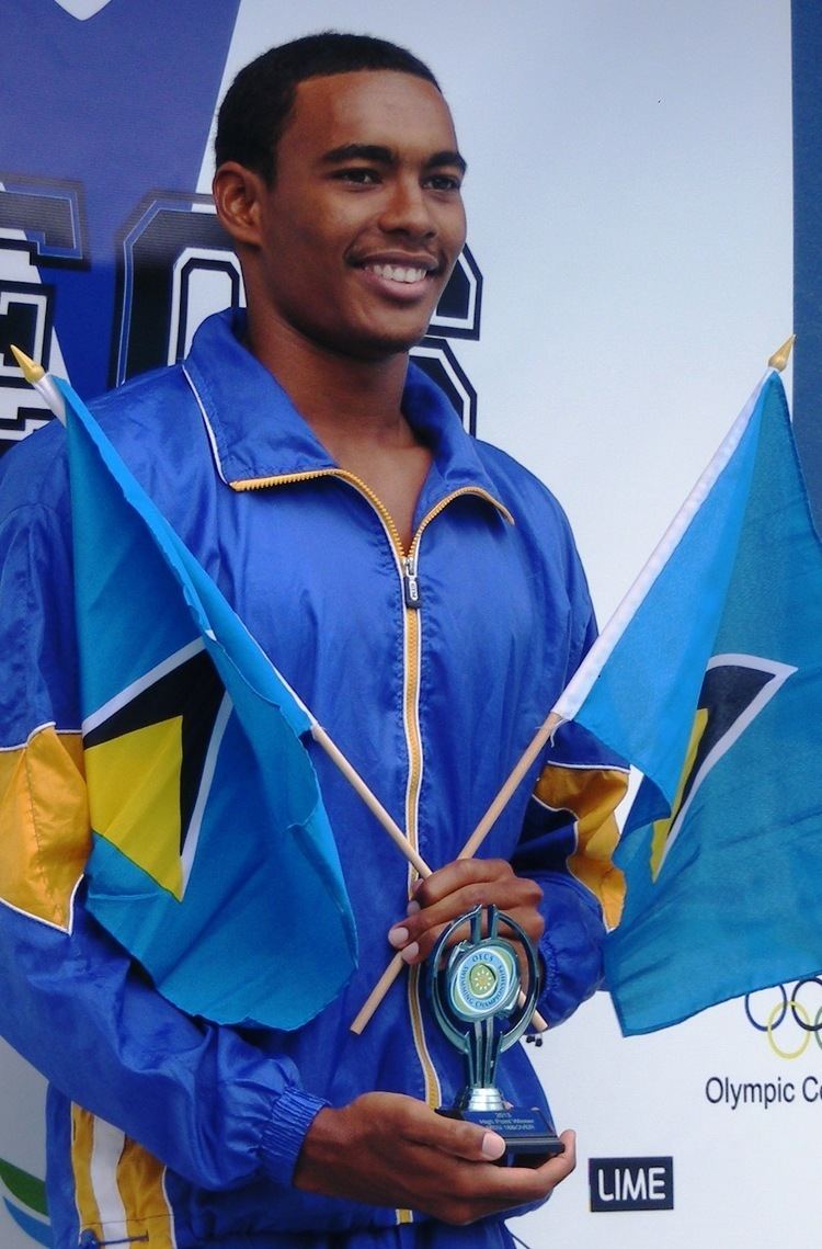 Jordan Augier JordanAugiercarriedSaintLuciasflagwithpride St Lucia News