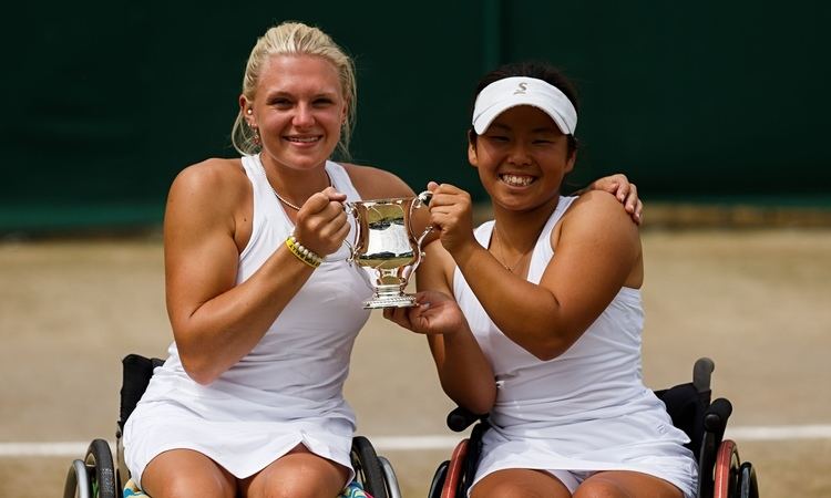 Jordanne Whiley Jordanne Whiley and Yui Kamiji win wheelchair doubles