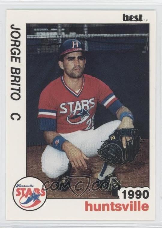 Jorge Brito (baseball) 1990 Best Huntsville Stars Base 13 Jorge Brito COMC Card