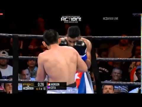 Jorge Cota Jorge Cota vs Yudel Jhonson full fight 2 August 2015 Boxing YouTube